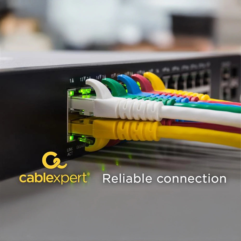 CABLEXPERT S/FTP Cat. 6A LSZH PATCH CORD YELLOW 0.5M