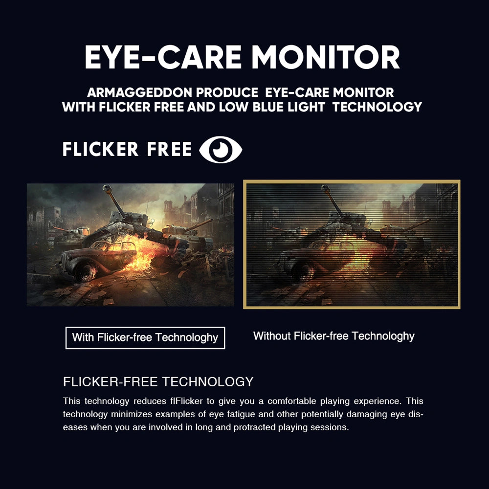 ARMAGGEDDON 32' 2K WQHD MONITOR PIXXEL+ 180HZ AMD FREE SYNC BLACK