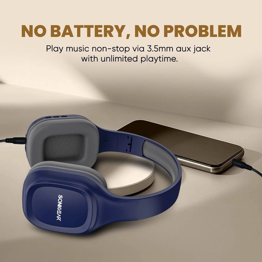 SONICGEAR BT5.4 OVER-EAR HEADPHONES AIRPHONE 5 CREME CARAMEL
