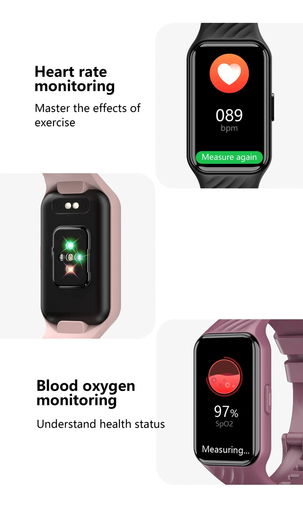 BLACKVIEW UNISEX SMARTWATCH BT5.2 IP68 PINK