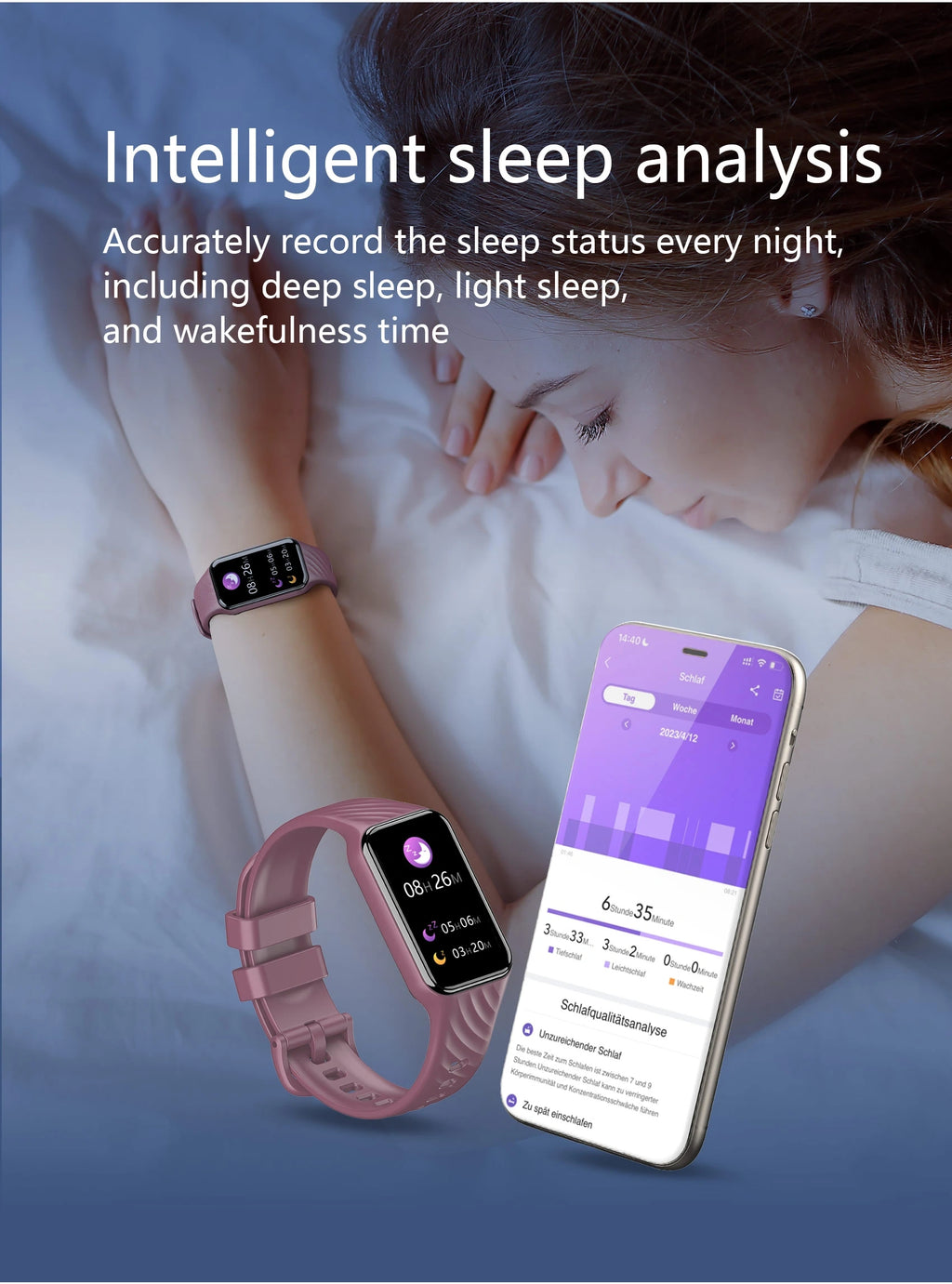 BLACKVIEW UNISEX SMARTWATCH BT5.2 IP68 PINK