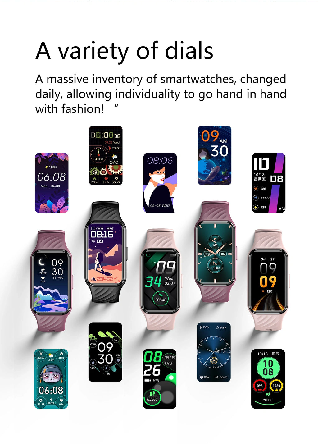 BLACKVIEW UNISEX SMARTWATCH BT5.2 IP68 PINK