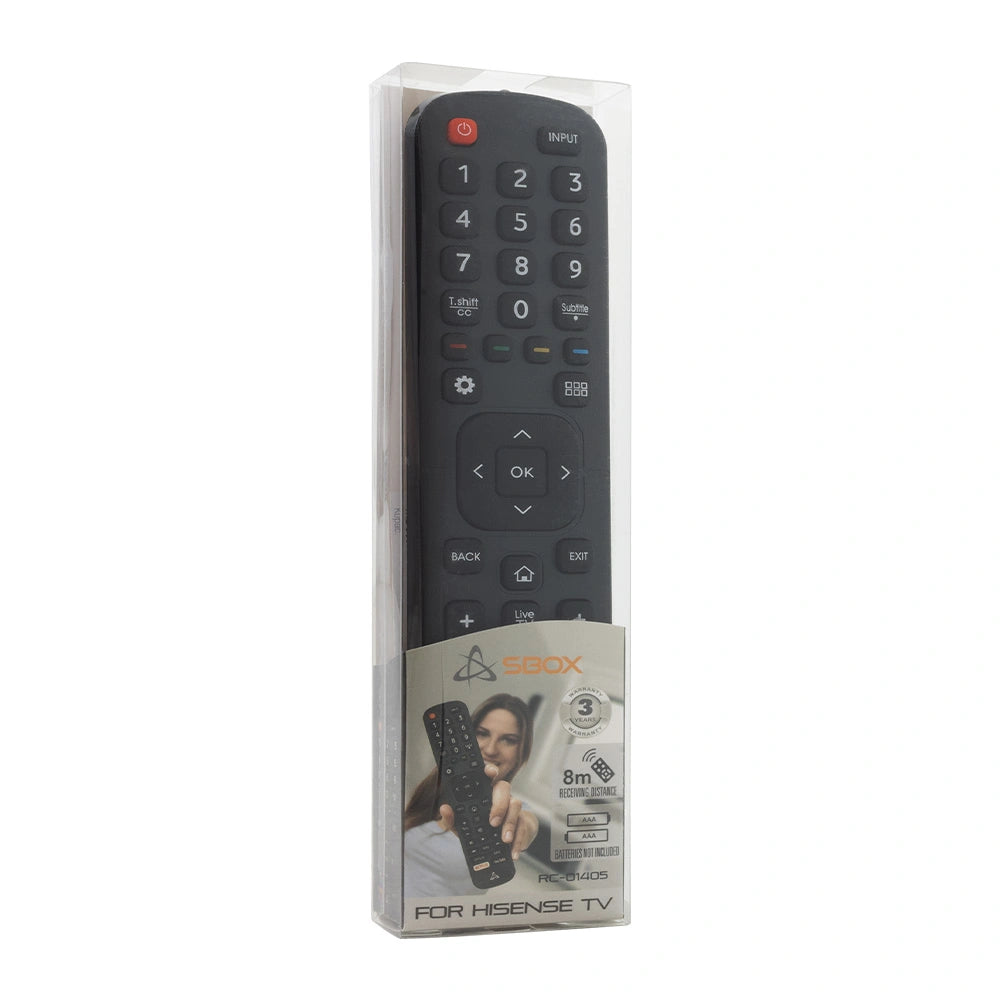SBOX READY TO USE REMOTE CONTROL FOR TV HISENSE