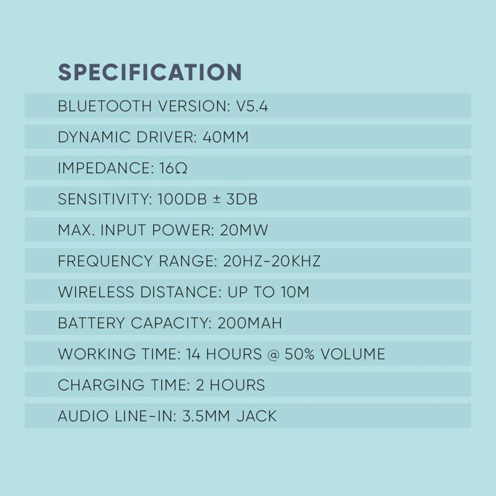 SONICGEAR BT5.4 HEADPHONES TYPE-C AIRPHONE III MIST