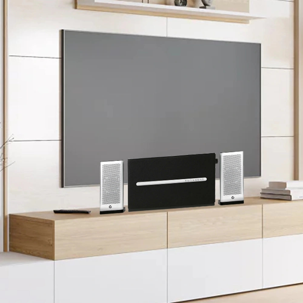 SONIC GEARS 2,1 HI-FI BLUETOOTH SPEAKERS SPACE 7 SILVER
