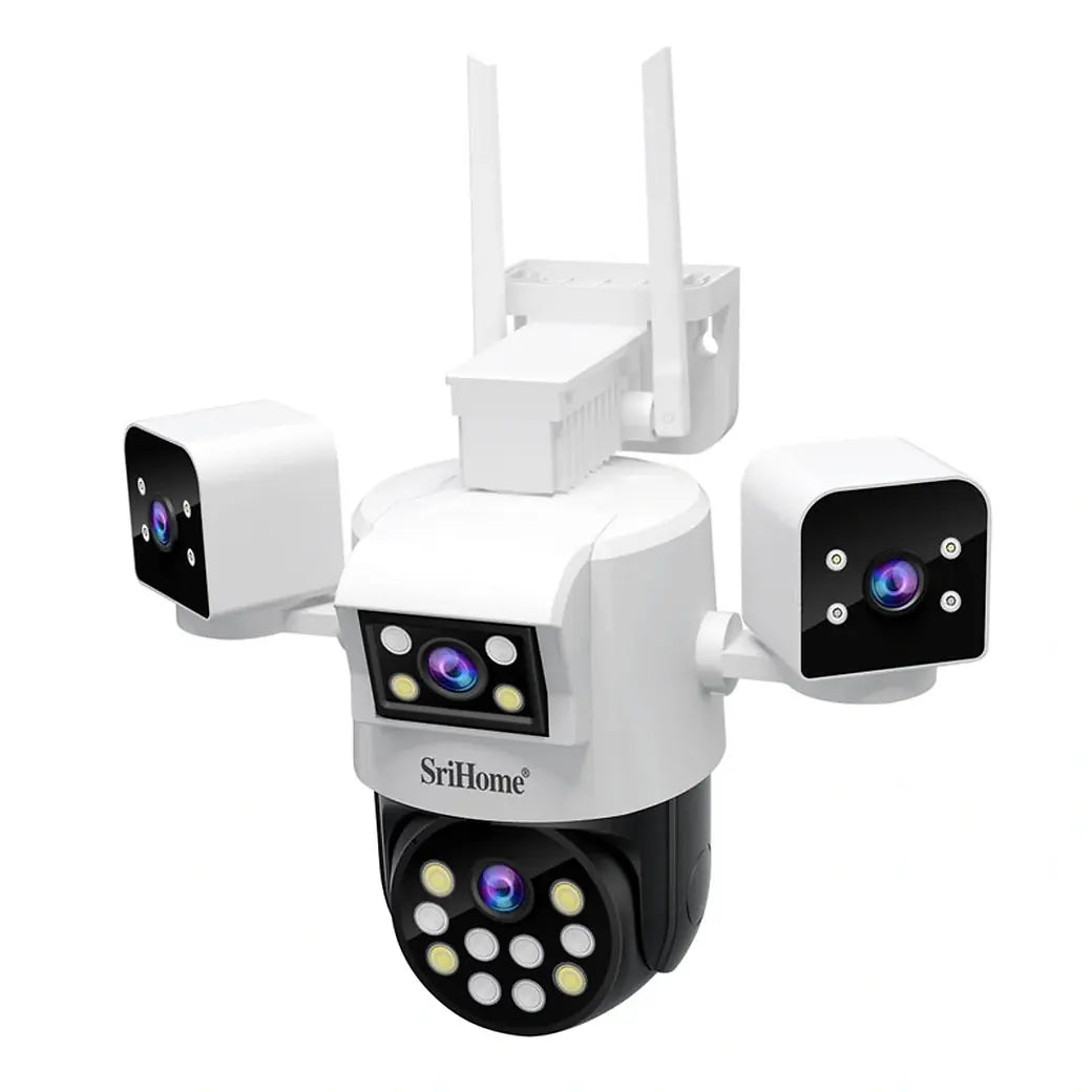 SRIHOME 8MP QUAD-LENS PTZ SECURITY CAMERA