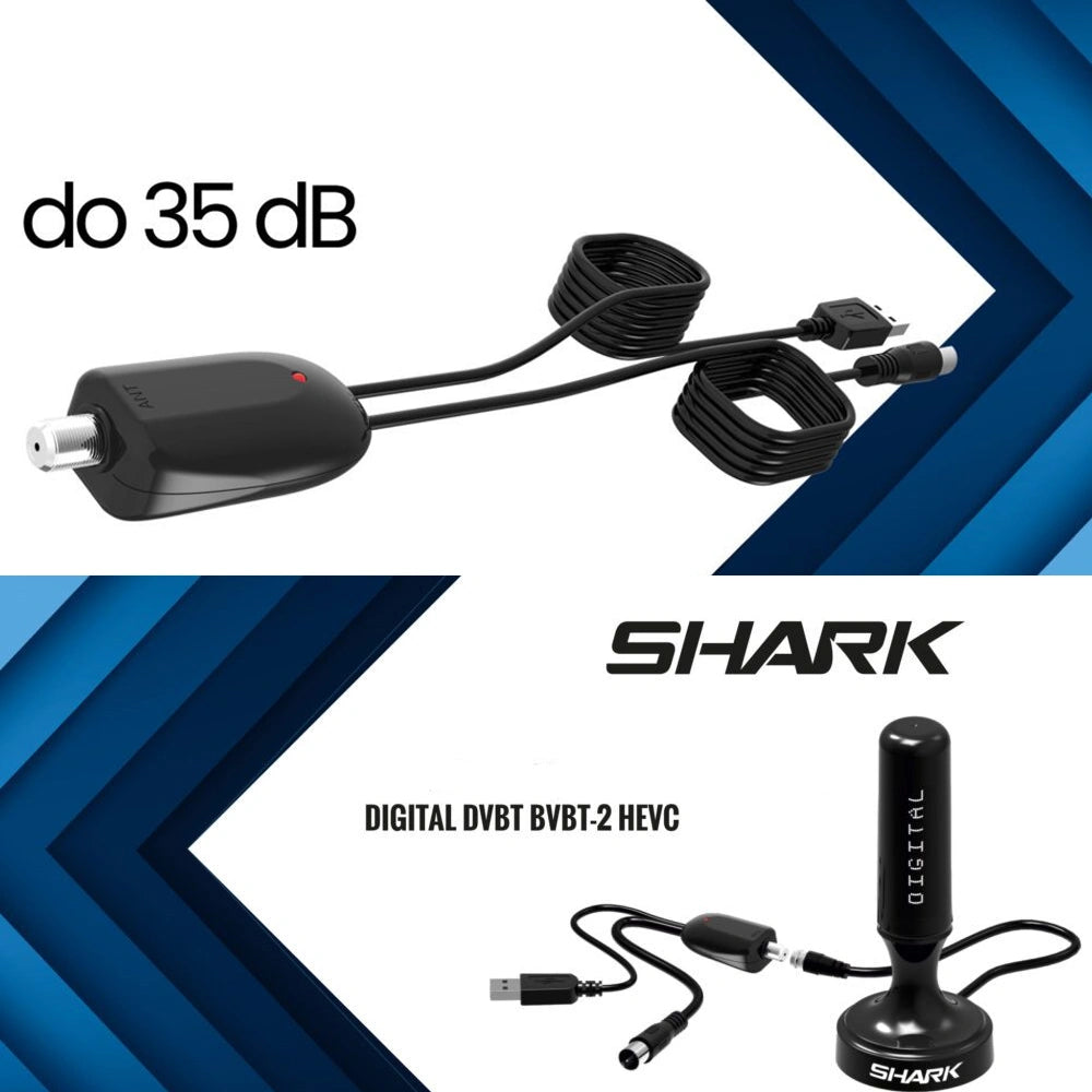 MANTA DVBT ACTIVE TERRESTRIAL TV ANTENA WITH USB AMPLIFIER