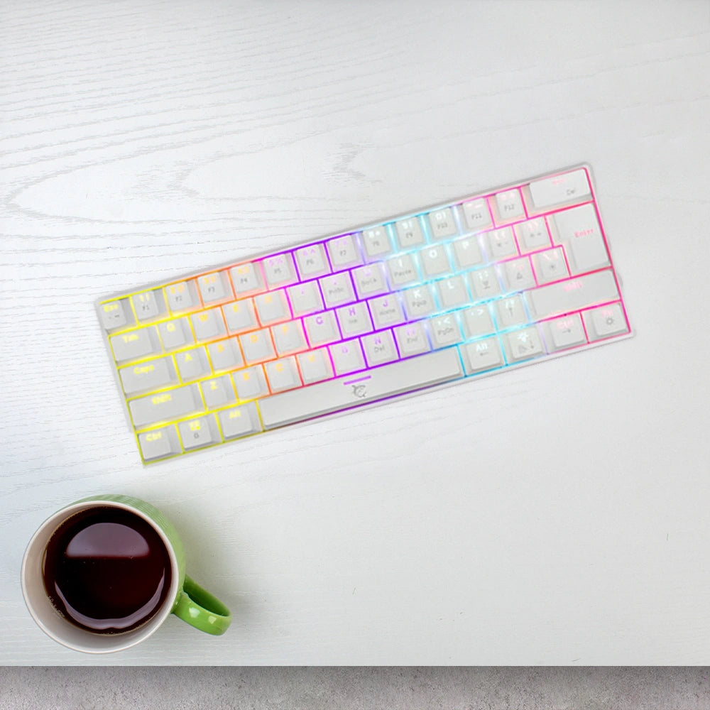 WHITE SHARK MECHANICAL KEYBOARD RED SWITCH GK-004211 WHITE