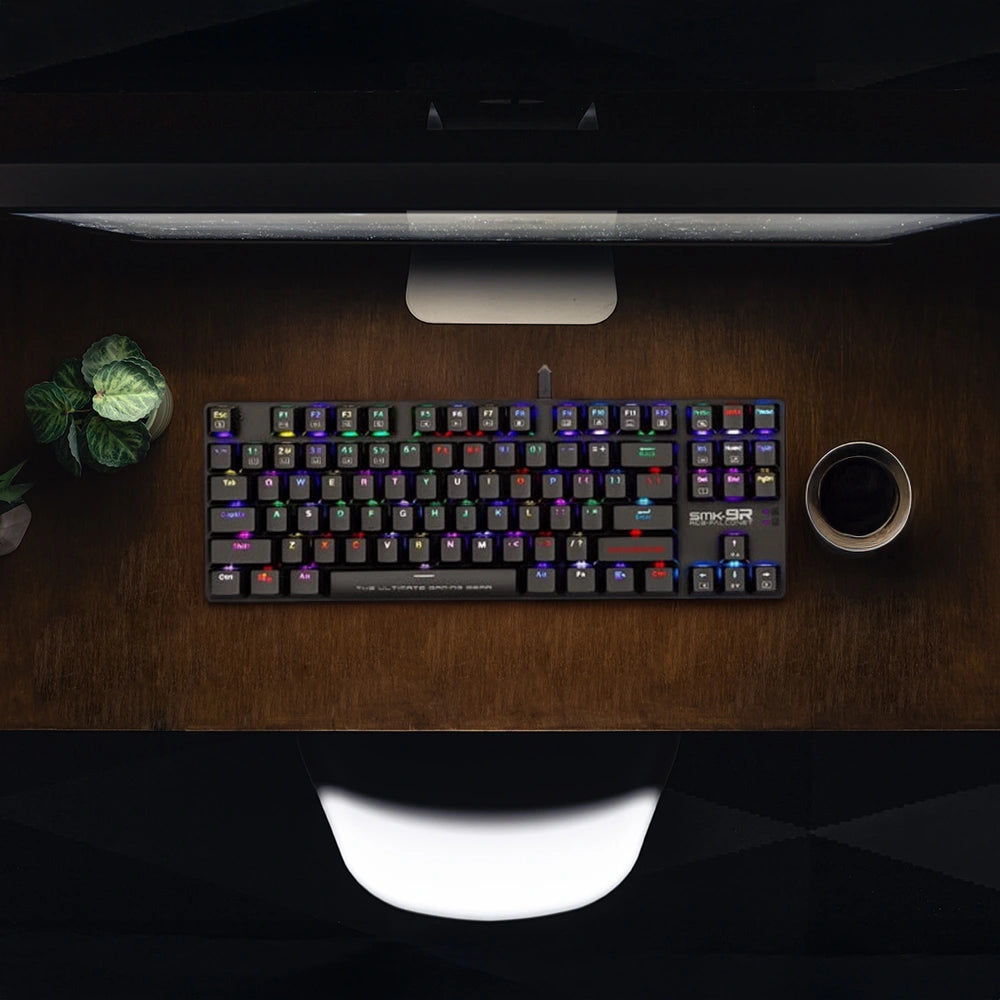 ARMAGGEDDON MECHANICAL LOW PROFILE KEYBOARD RGB FALCONET RED