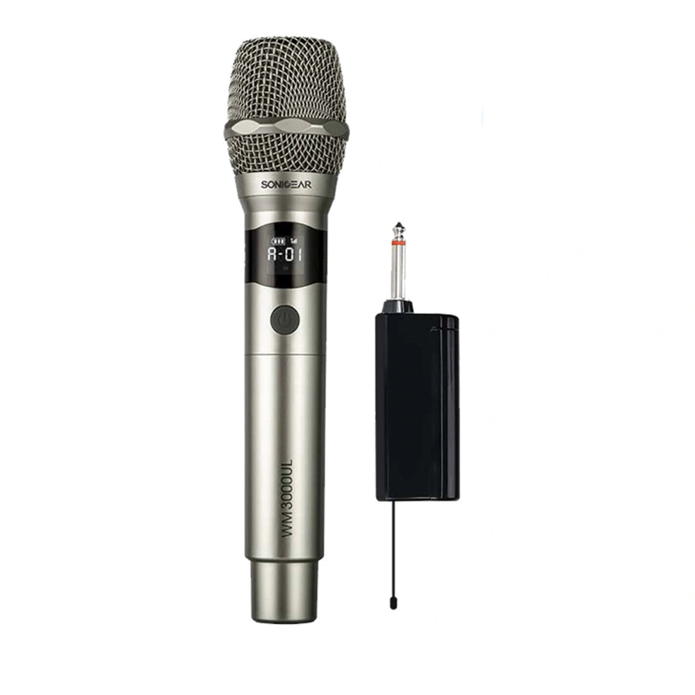 SONICGEAR PROFESSIONAL UHF WIRELESS MICROPHONE WM 3000UL PLATINUM