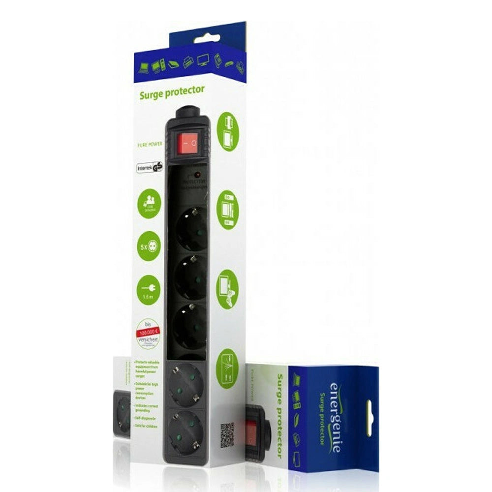 ENERGENIE SURGE PROTECTOR 5 SOCKETS 1,5M
