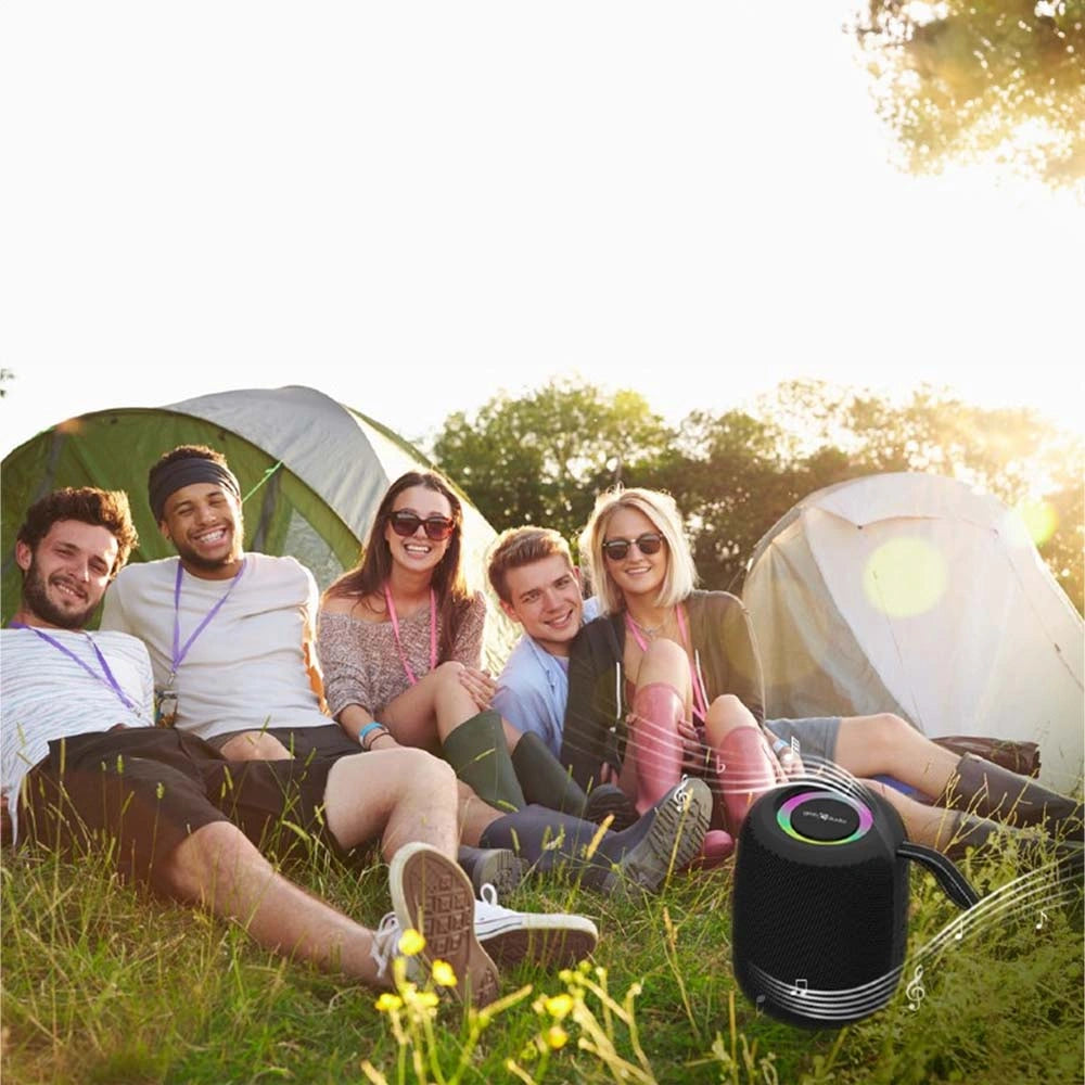 GEMBIRD PORTABLE BT PARTY SPEAKER WITH RGB LED LIGHT EFFECT BLACK