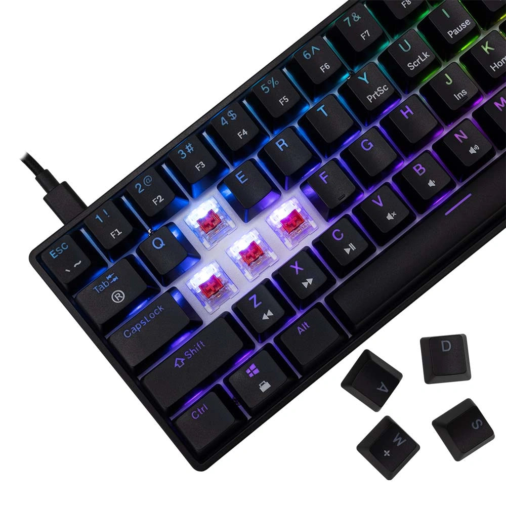 WHITE SHARK MECHANICAL KEYBOARD RED SWITCH GK-004111 BLACK
