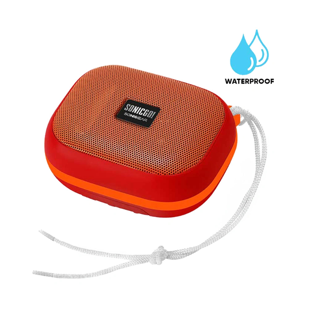 SONICGEAR PORTABLE BT5.3 WATERPROOF SPEAKER SONICGO! 101 AQUA RED