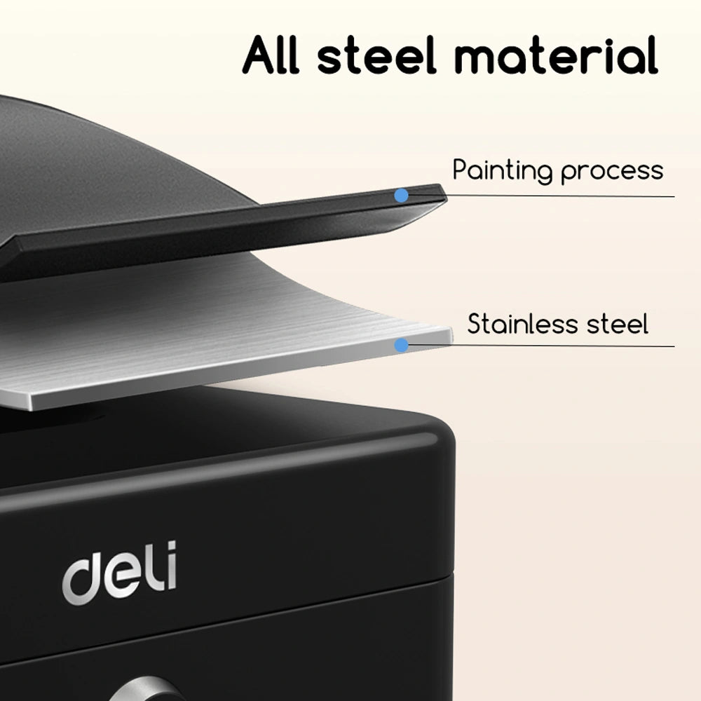 DELI PORTABLE MINI CASH BOX BLACK