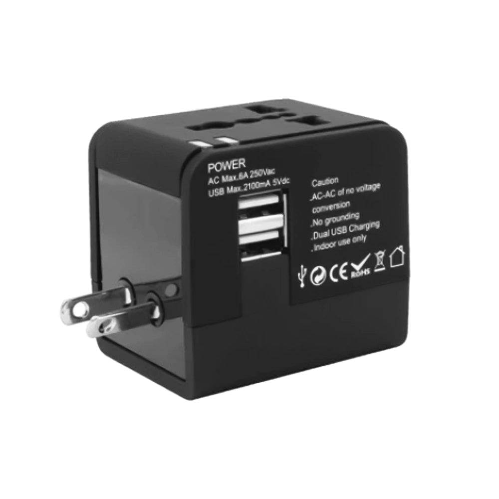 SBOX UNIVERSAL TRAVEL ADAPTER & USB CHARGER