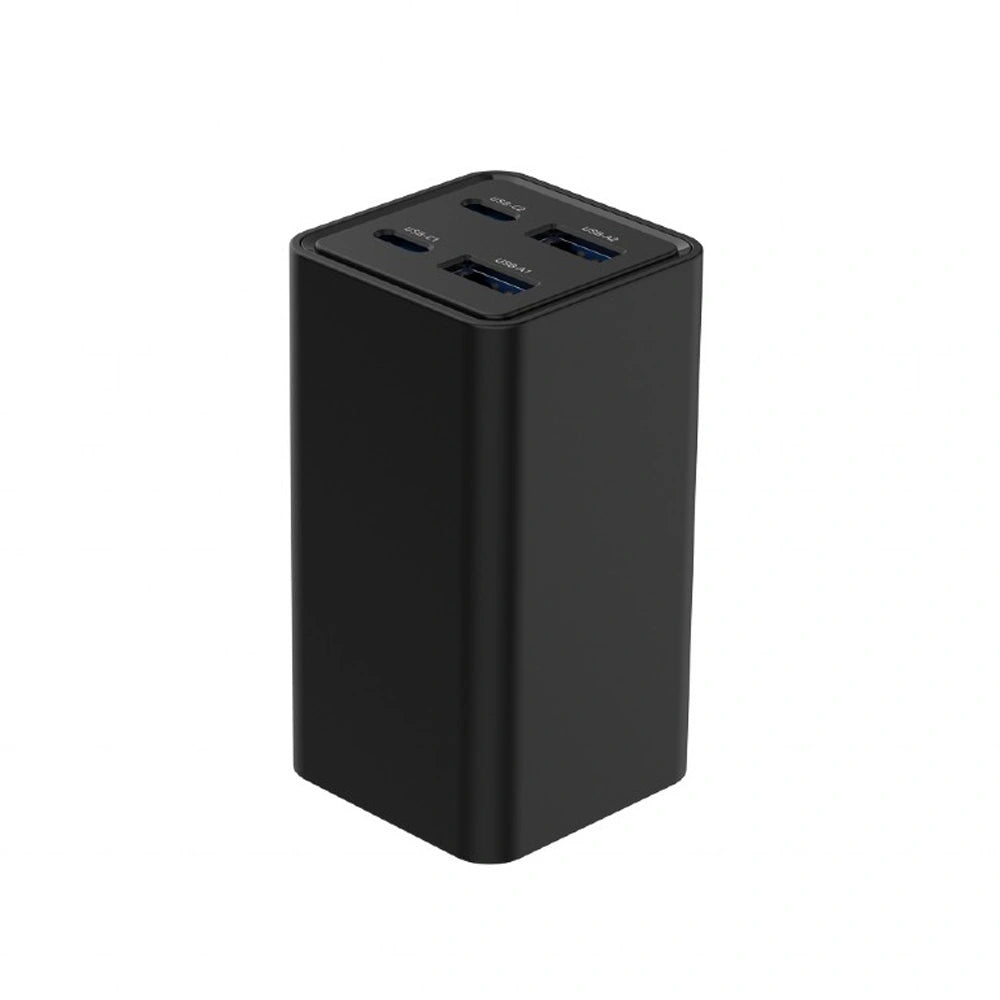 GEMBIRD 4-PORT 65W GaN USB PD FAST CHARGER BLACK