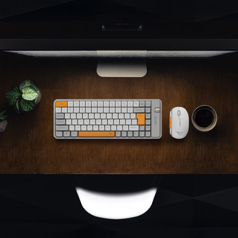 ALCATROZ BT5.3/2.4G MULTI-DEVICE RECHARGEABLE KEYBOARD & MOUSE TETRIZ AIR 300C SUMMER WHITE