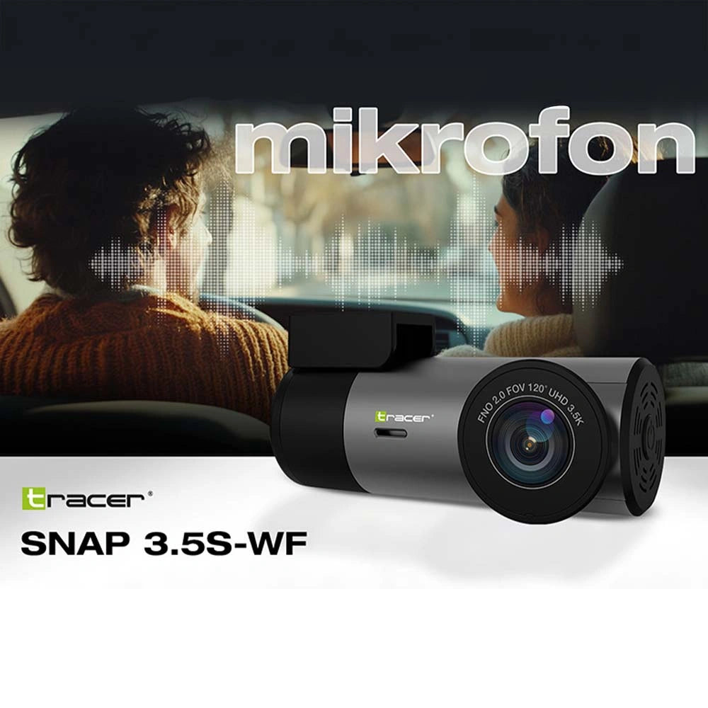 TRACER WIFI DASH CAR CAMERA SNAP 3.5S-WF BLACK/GREY