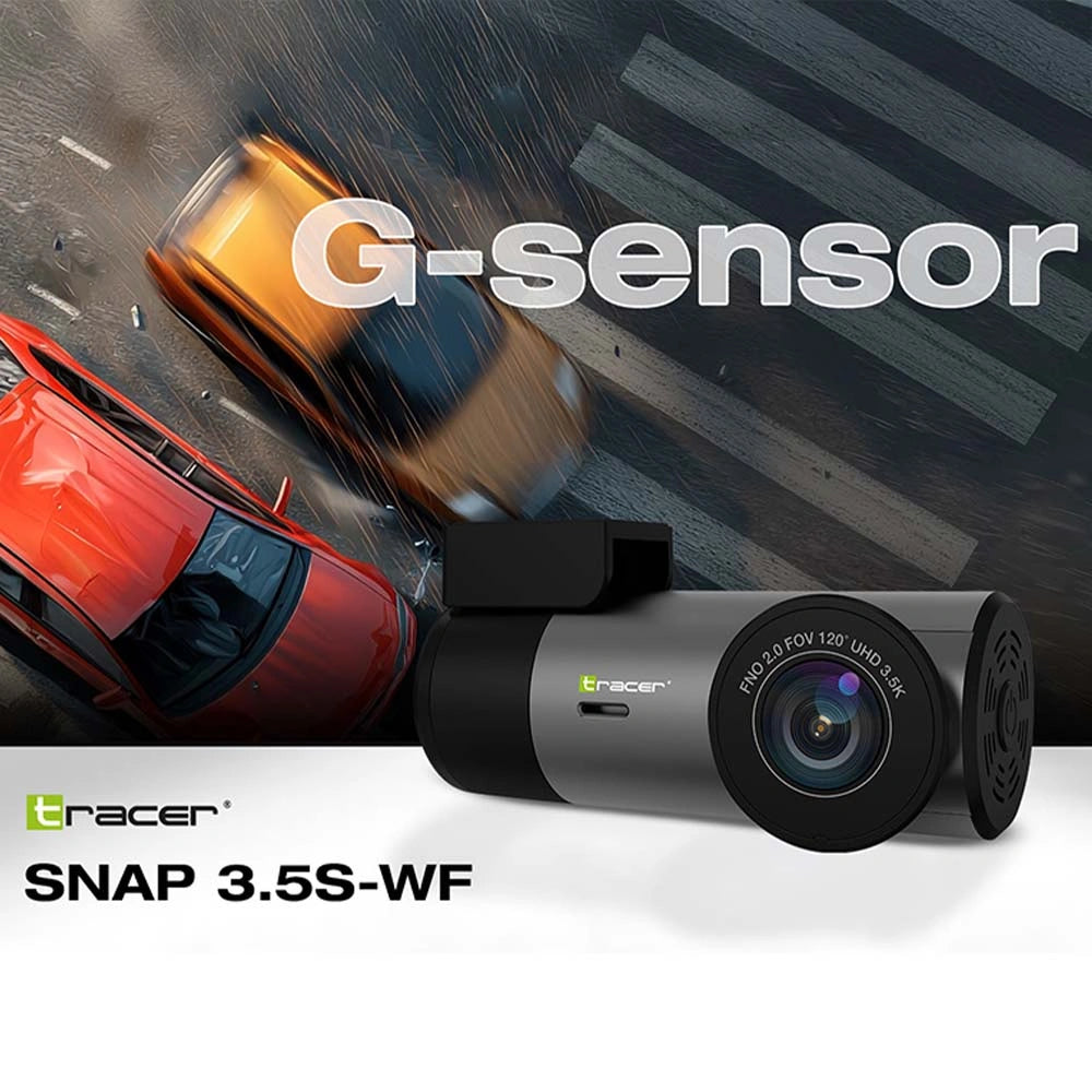 TRACER WIFI DASH CAR CAMERA SNAP 3.5S-WF BLACK/GREY