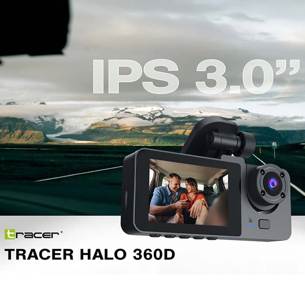 TRACER DASH CAR CAMERA FULL HD 1080 HALO 360D BLACK
