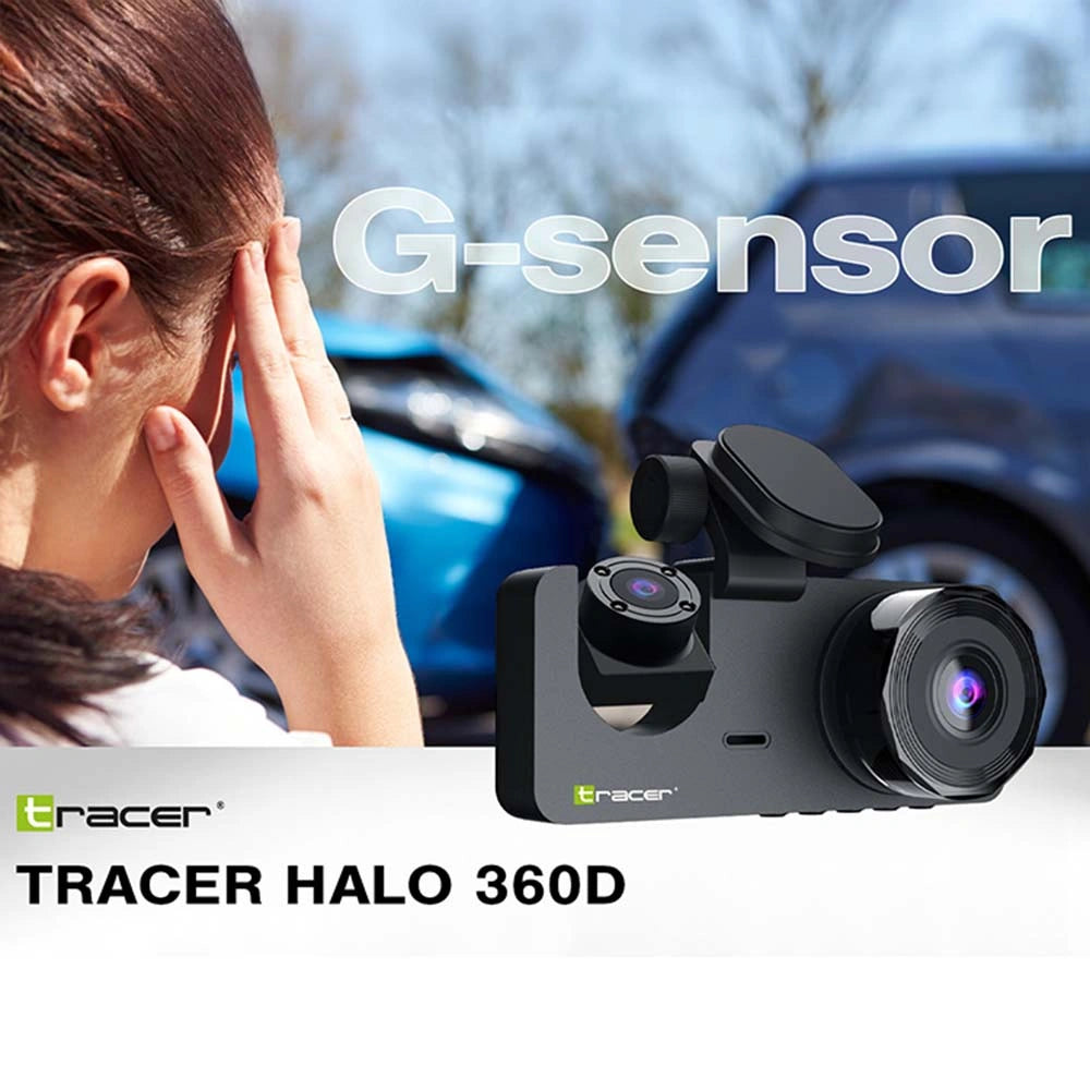 TRACER DASH CAR CAMERA FULL HD 1080 HALO 360D BLACK