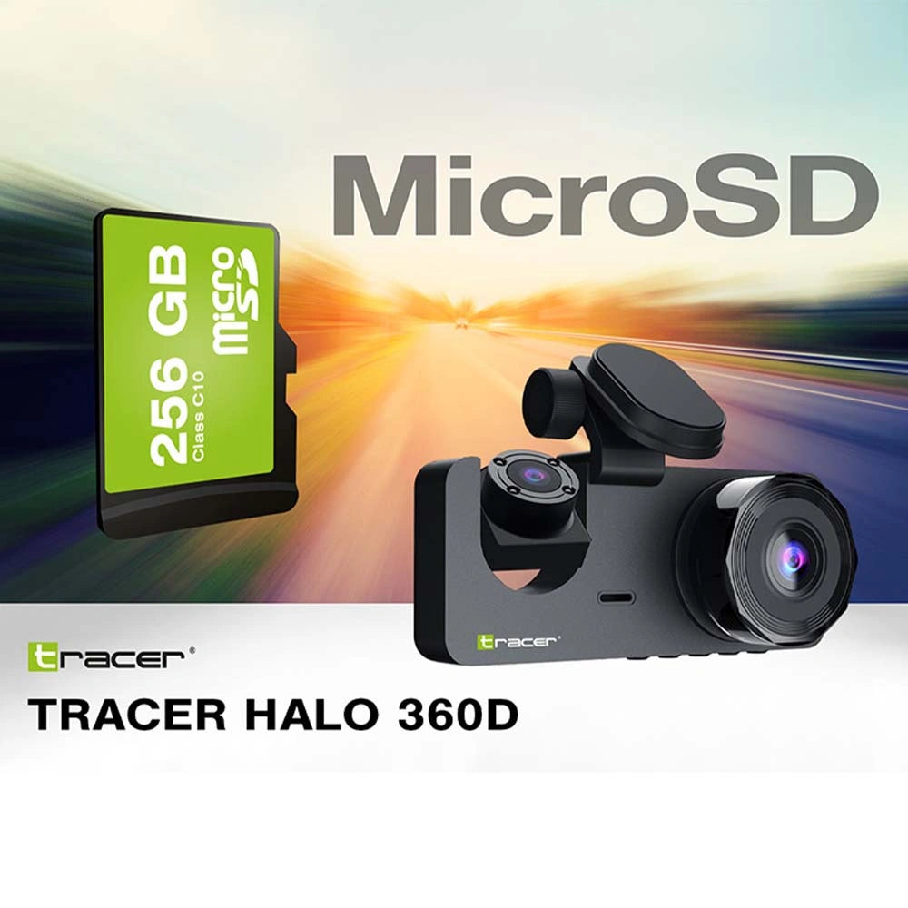 TRACER DASH CAR CAMERA FULL HD 1080 HALO 360D BLACK