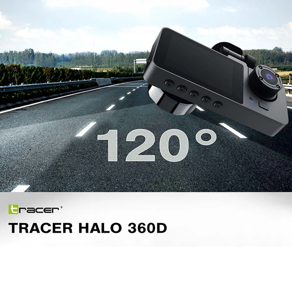 TRACER DASH CAR CAMERA FULL HD 1080 HALO 360D BLACK