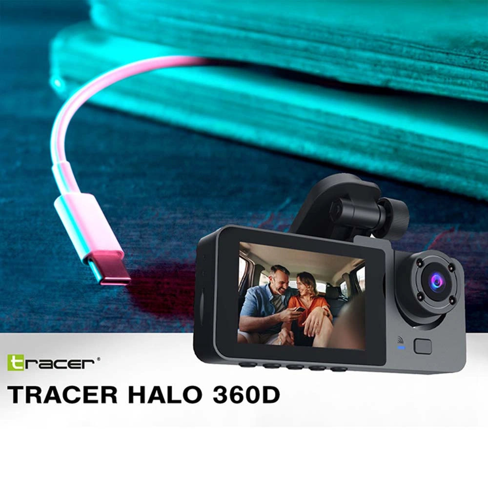 TRACER DASH CAR CAMERA FULL HD 1080 HALO 360D BLACK
