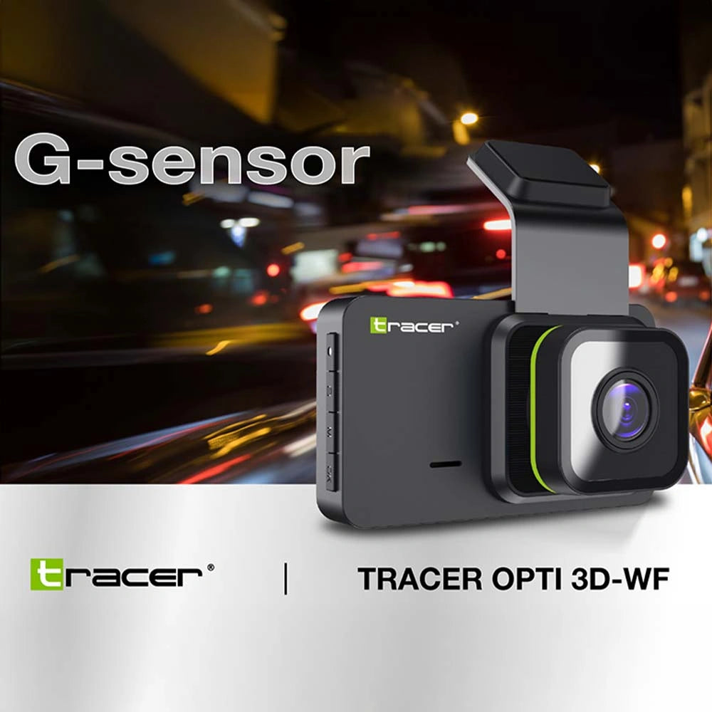 TRACER DASH CAR CAMERA WIFI 1080P OPTI 3D-WF BLACK