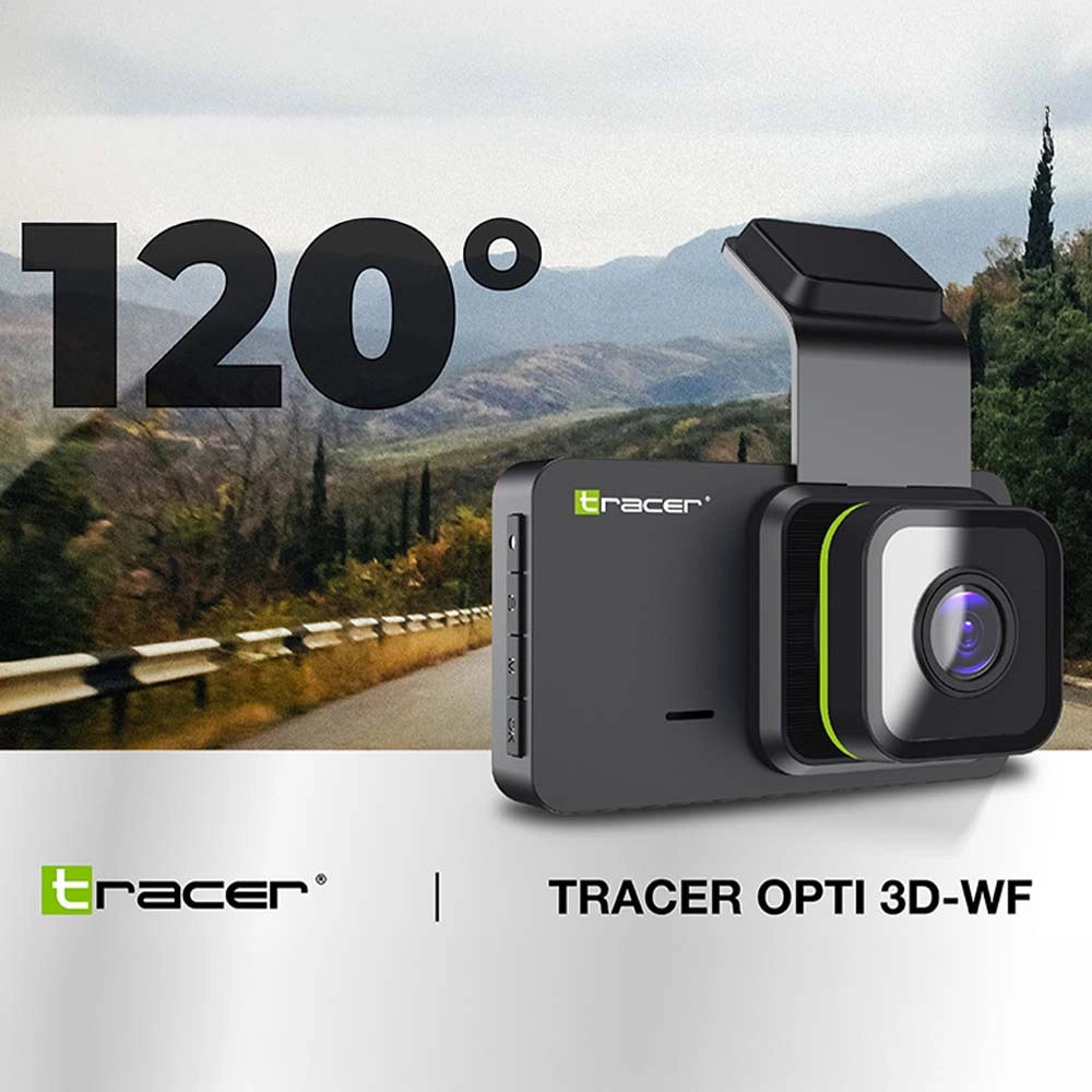 TRACER DASH CAR CAMERA WIFI 1080P OPTI 3D-WF BLACK