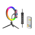 TRACER RGB RING LAMP 26CM WITH 9CM TRIPOD BLACK