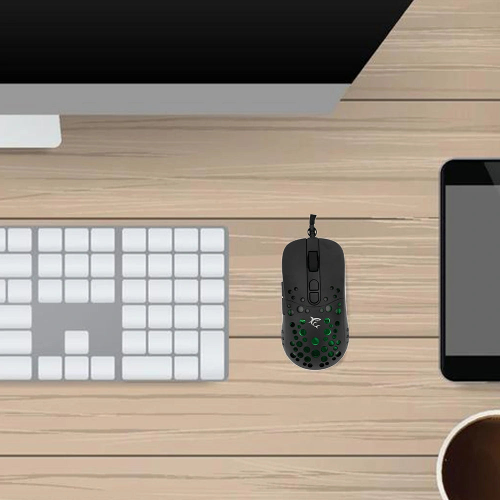 WHITE SHARK RGB GAMING MOUSE GM-9004 12800DPI BLACK
