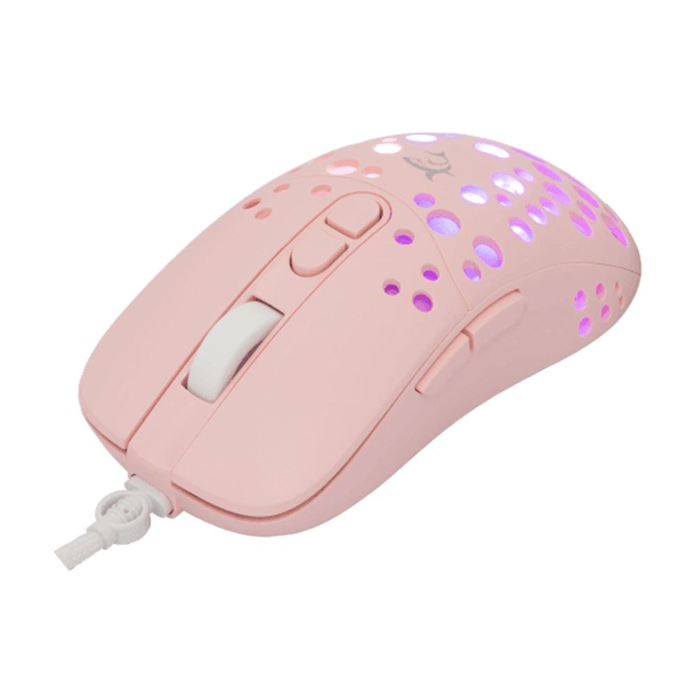 WHITE SHARK RGB GAMING MOUSE GM-9004 12800DPI PINK
