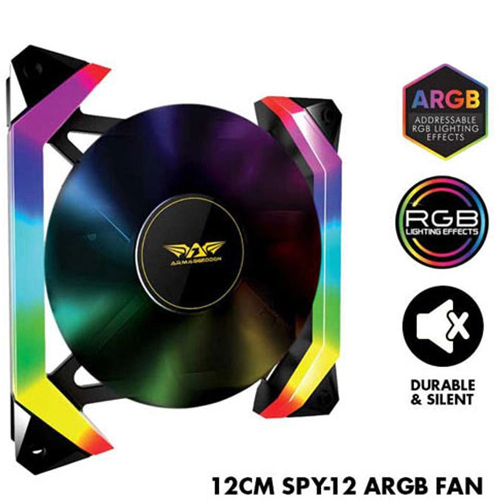 ARMAGGEDDON PC COOLING FAN ARGB TX SPY-12