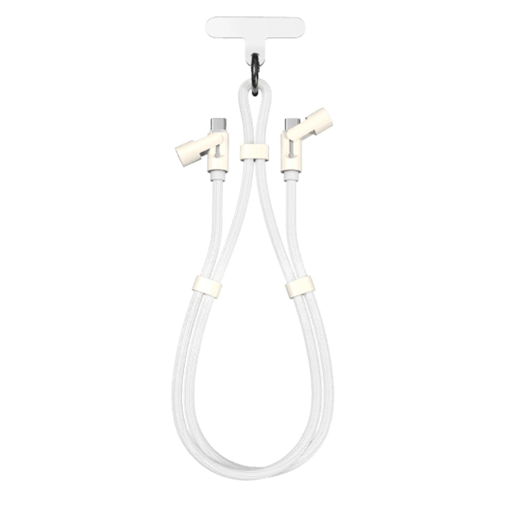 SBOX CABLE TYPE-C TO TYPE-C LANYARD 1.5M WHITE