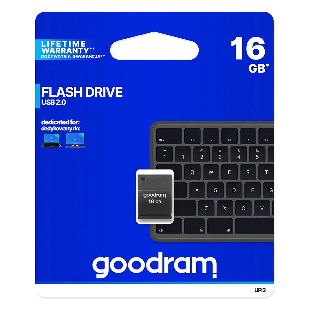 GOODRAM MINI USB2.0 FLASH DRIVE 16GB BLACK