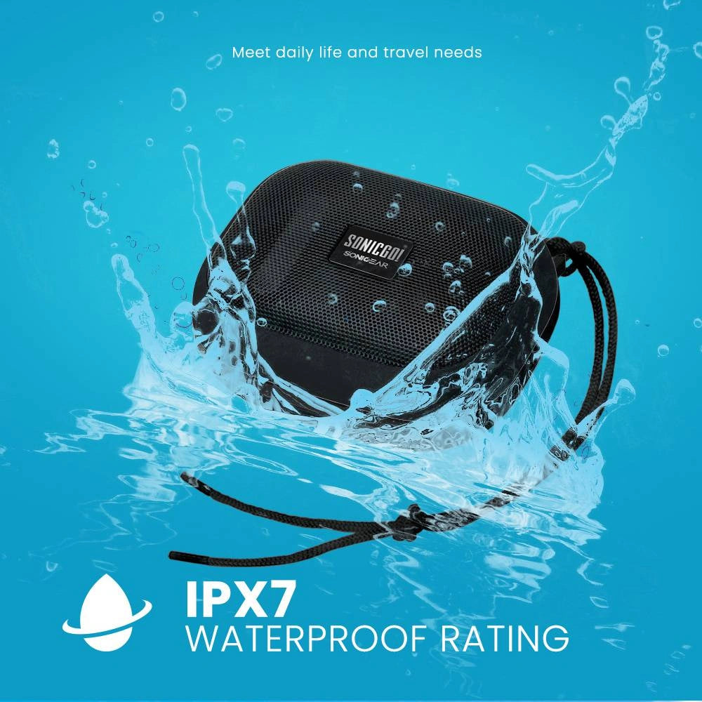 SONICGEAR PORTABLE BT5.3 WATERPROOF SPEAKER SONICGO! 101 AQUA MINT