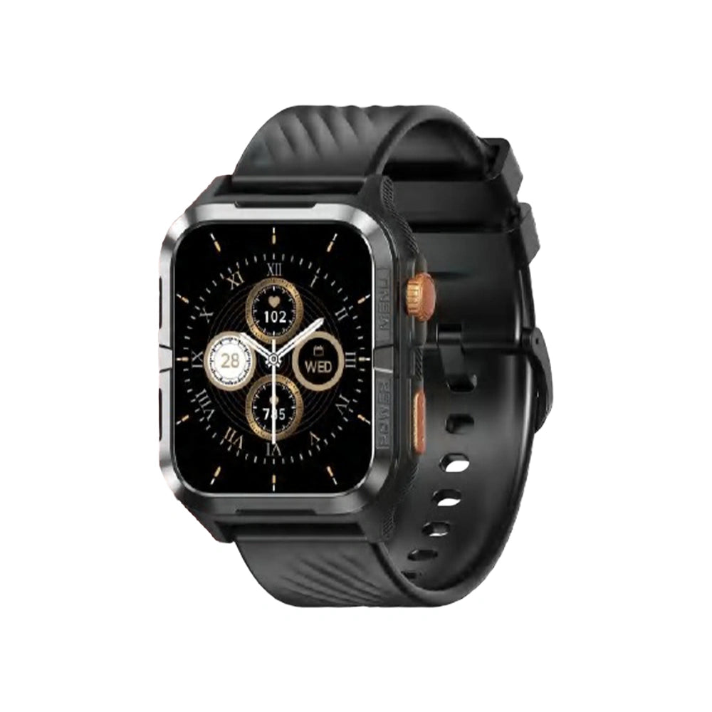 BLACKVIEW BT5.3 WATERPROOF-10M SMARTWATCH WITH DA GPT & LED TORCH BLACK