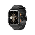 BLACKVIEW BT5.3 WATERPROOF-10M SMARTWATCH WITH DA GPT & LED TORCH BLACK
