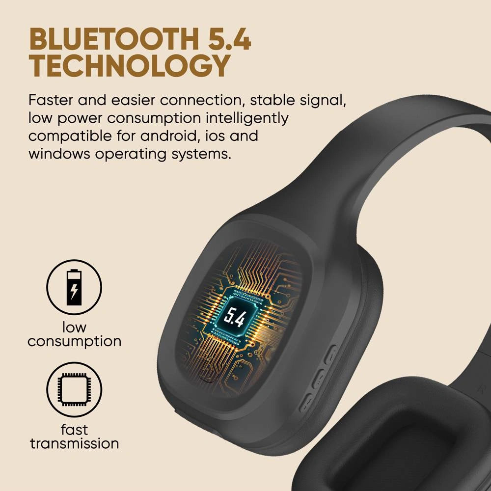 SONICGEAR BT5.4 OVER-EAR HEADPHONES AIRPHONE 5 CREME CARAMEL