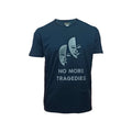 T-Shirt Unisex Μαύρο Βαμβακερό με Τύπωμα Tragedies VassiaFashion