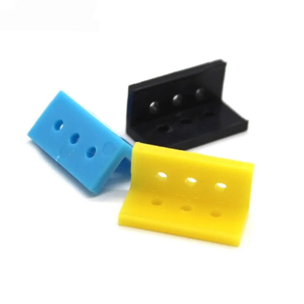 Horizontal L-Shaped Shaft Bracket Blue (pack of 10)