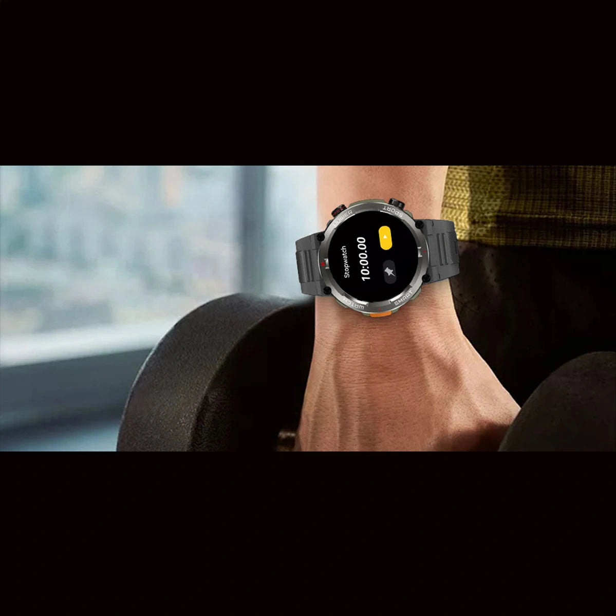 BLACKVIEW MULTI-FUNCTION SMARTWATCH WITH FLASH LIGHT AND GR MENU BLACK