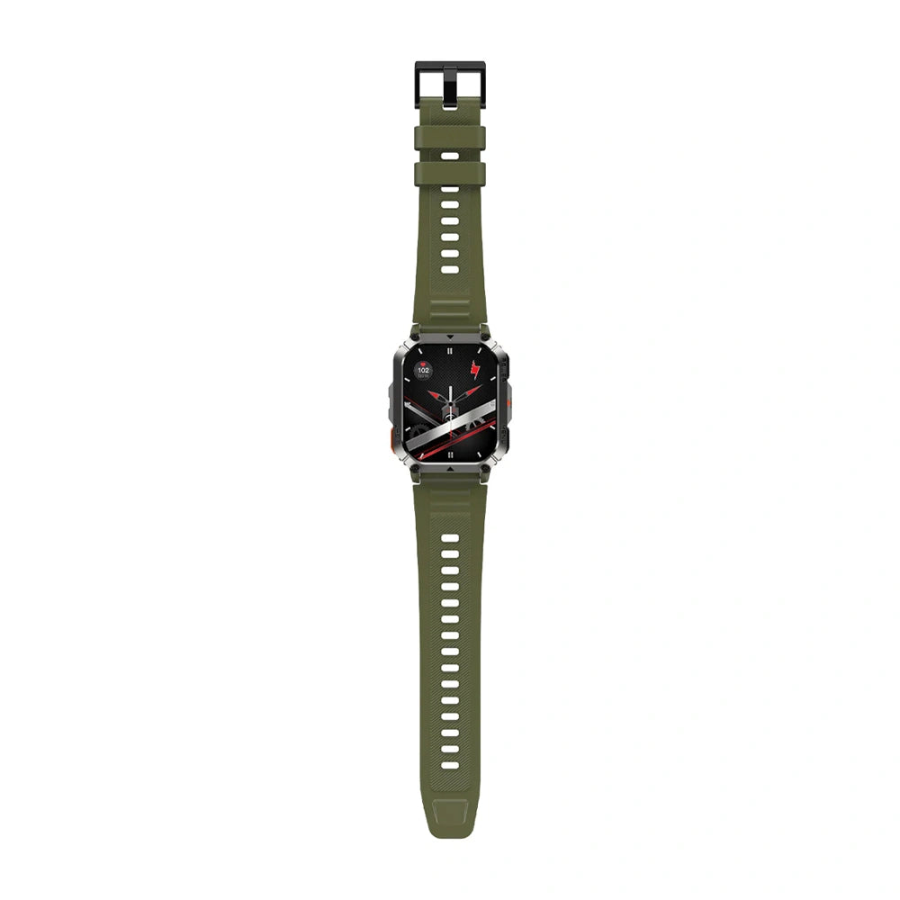 BLACKVIEW MULTI-FUNCTION SMARTWATCH WITH FLASHLIGHT COMPASS BT CALL & HEALTH MANAGEMENT GREEN