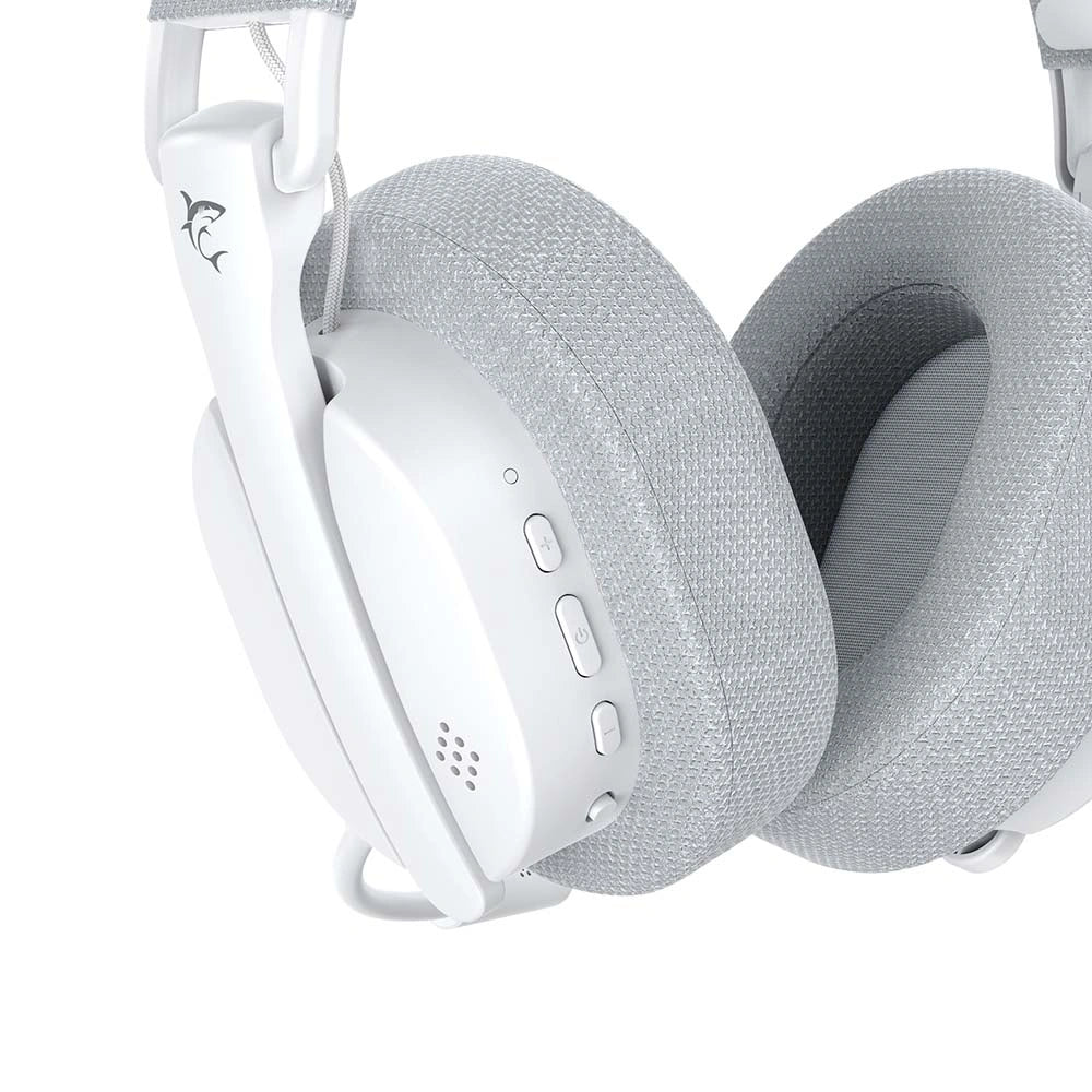 WHITE SHARK 3-IN-1 WIRELESS FOLDABLE GAMING HEADPHONES WGH-2444 FIRECREST WHITE