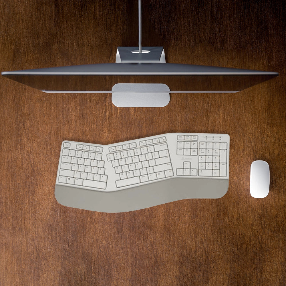 SBOX WIRELESS ERGONOMICAL KEYBOARD WHITE US LAYOUT