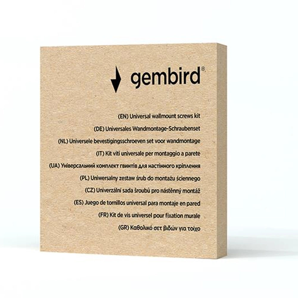 GEMBIRD UNIVERSAL WALLMOUNT SCREWS KIT BLACK