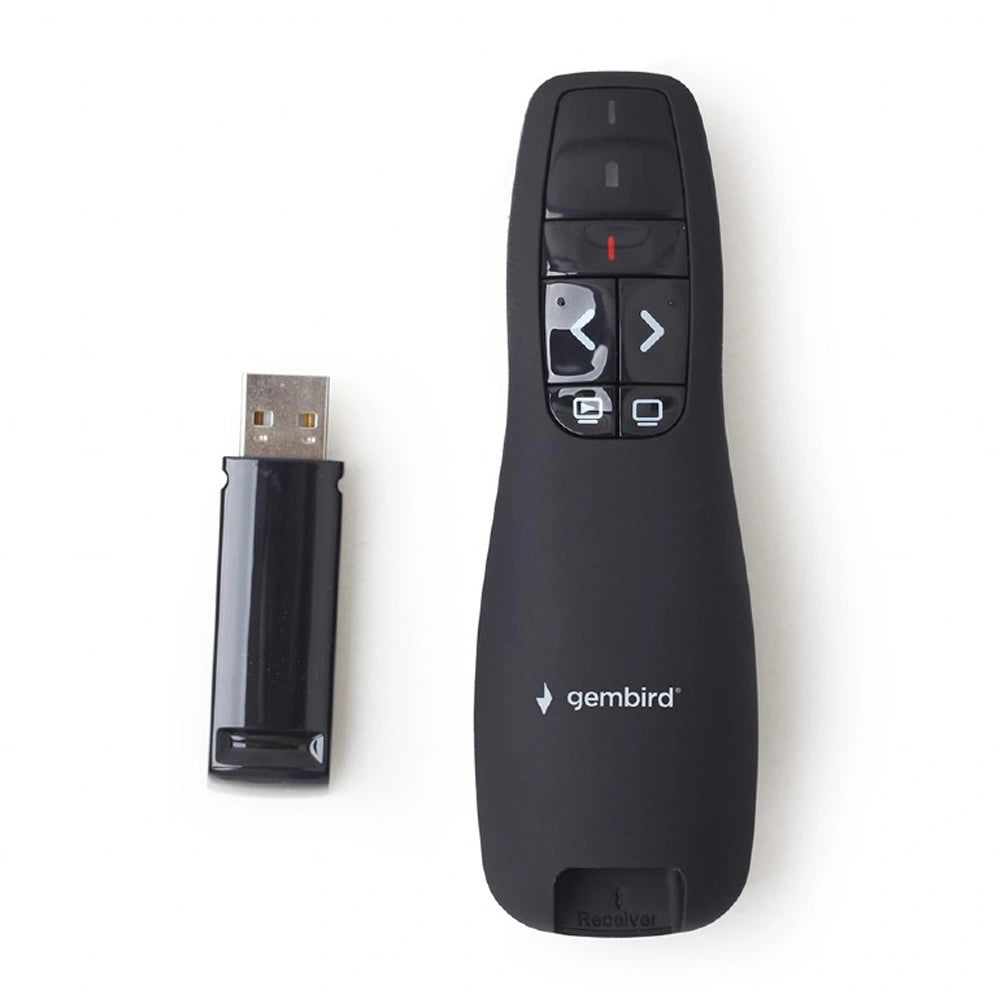 GEMBIRD WIRELESS PRESENTER WITH LASER POINTER BLACK, WP-L-12