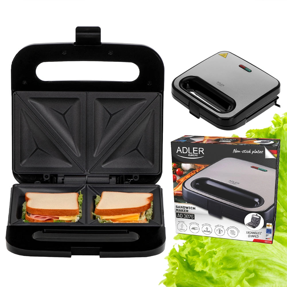 ADLER ELECTRIC GRILL 1000W BLACK
